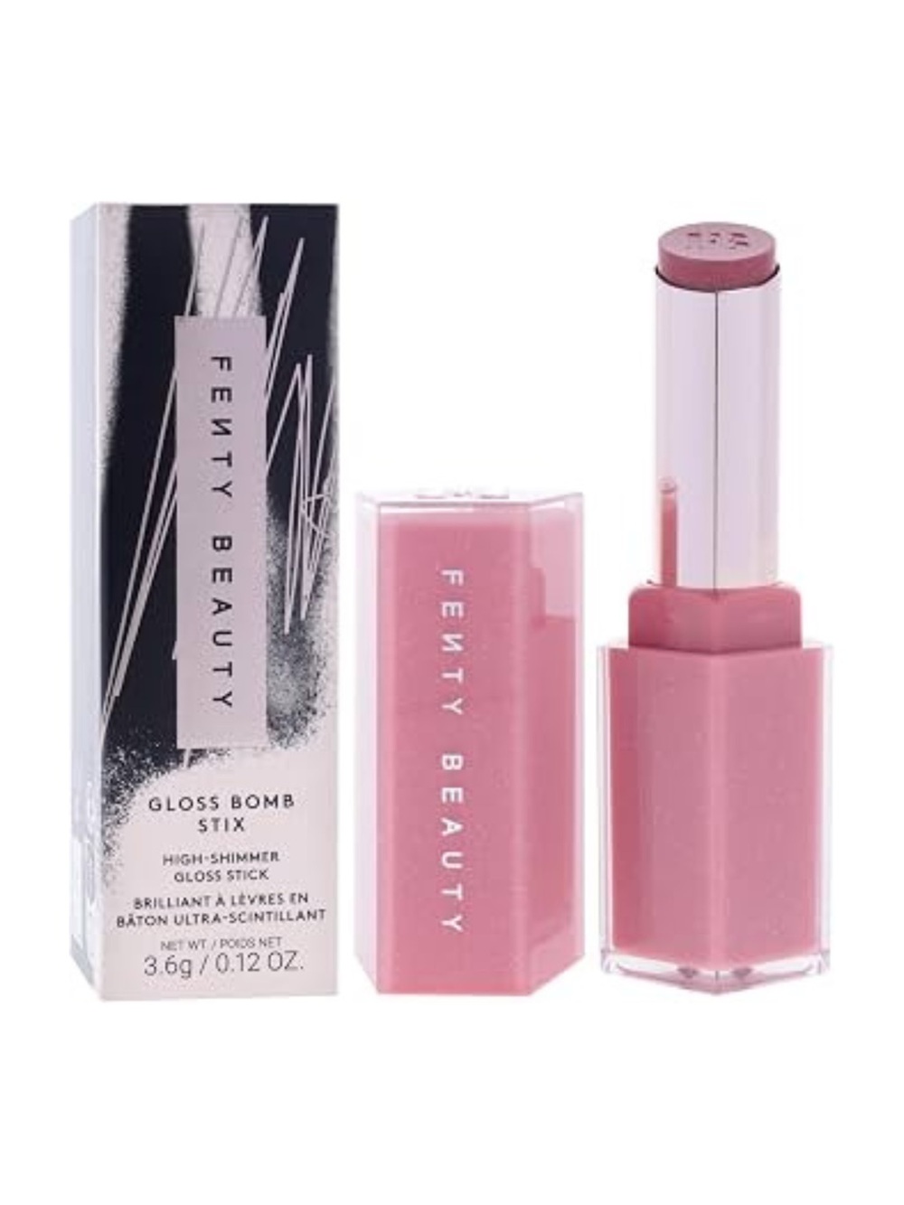 FENTY BEAUTY Gloss Bomb Stix High-Shimmer Gloss Stick in Fussy - .12 oz NIB